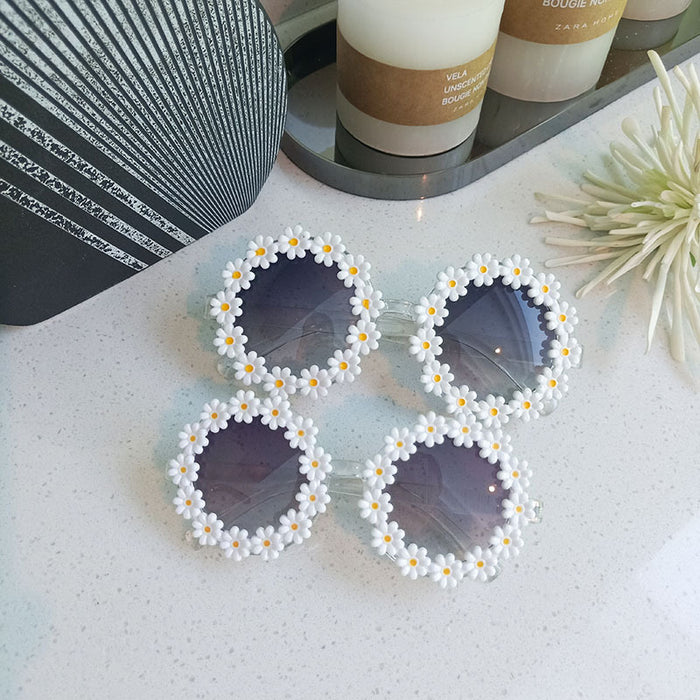 Jewelry WholesaleWholesale Resin PC Small Daisy Kids Sunglasses JDC-SG-JingM005 Sunglasses 镜美 %variant_option1% %variant_option2% %variant_option3%  Factory Price JoyasDeChina Joyas De China