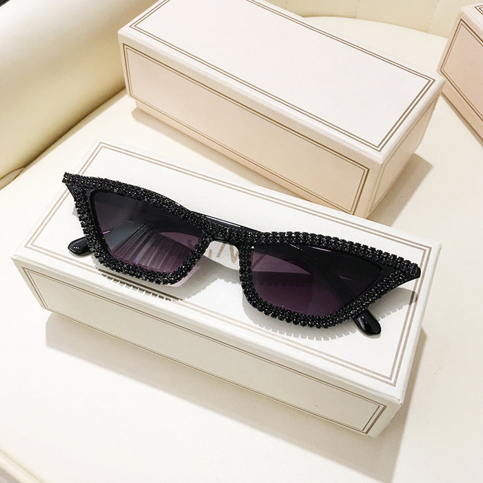 Jewelry WholesaleWholesale diamond cat eye triangle sunglasses with diamonds JDC-SG-GuangD016 Sunglasses 光度 %variant_option1% %variant_option2% %variant_option3%  Factory Price JoyasDeChina Joyas De China