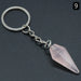 Jewelry WholesaleWholesale Natural Crystal Agate Stone Hexagonal Cone Keychain MOQ≥2 JDC-KC-KeS001 Keychains 科索 %variant_option1% %variant_option2% %variant_option3%  Factory Price JoyasDeChina Joyas De China