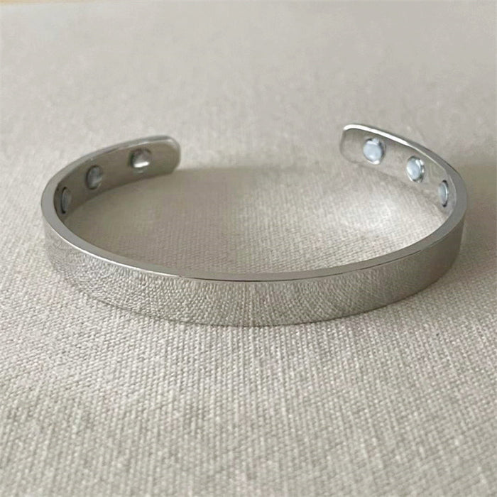 Wholesale Fashion Personality Opening Adjustable Health Care Magnetic Ring Magnet Bracelet JDC-BT-LonR005