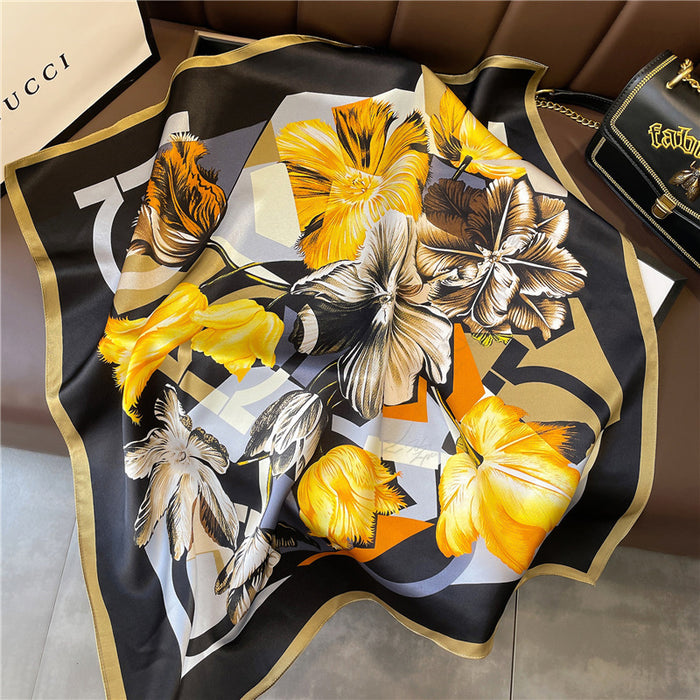 Wholesale Silk Scarf Silk Scarf Mulberry Silk 70cm (F) MOQ≥2 JDC-SS-Zhitao004