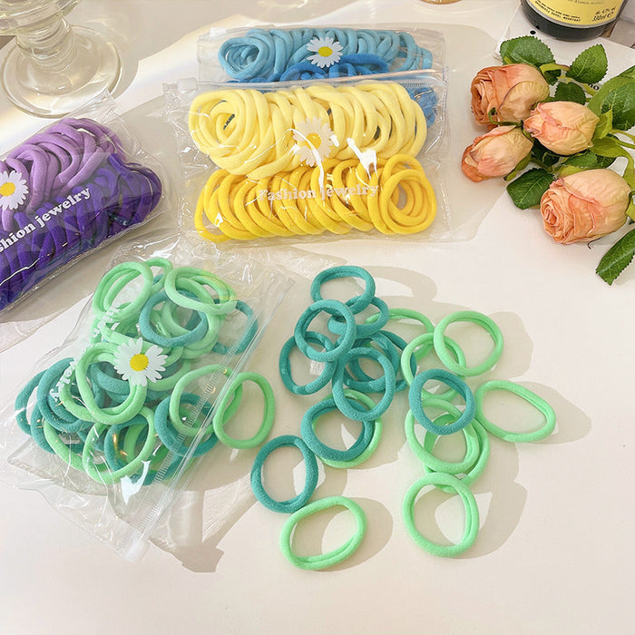 Wholesale Kids Rubber Band Candy Color Cloth Hair Scrunchies Set JDC-HS-XiY011