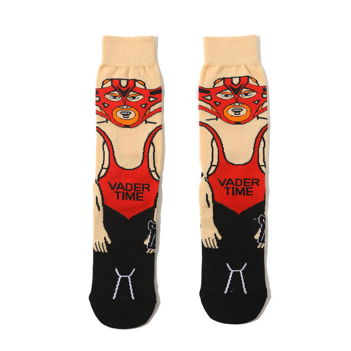 Wholesale socks fabric cartoon medium tube cute character (M)  JDC-SK-HuiHe004