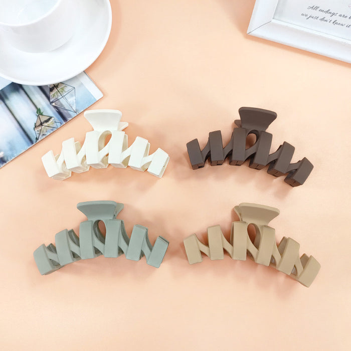 Wholesale Hair Clips Acrylic Wavy Matte JDC-HC-ChaoX003