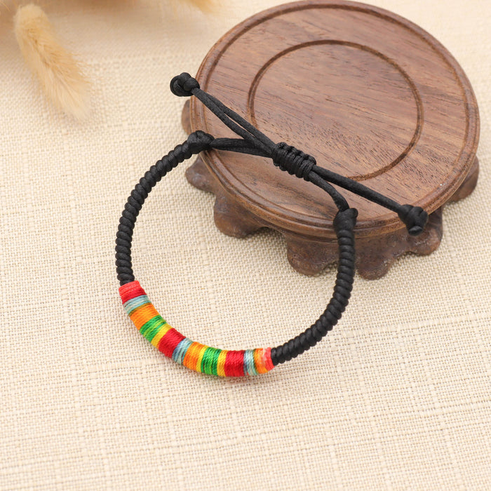 Wholesale Multicolored Rope Braided Adjustable Bracelet MOQ≥2 JDC-BT-GeEr005