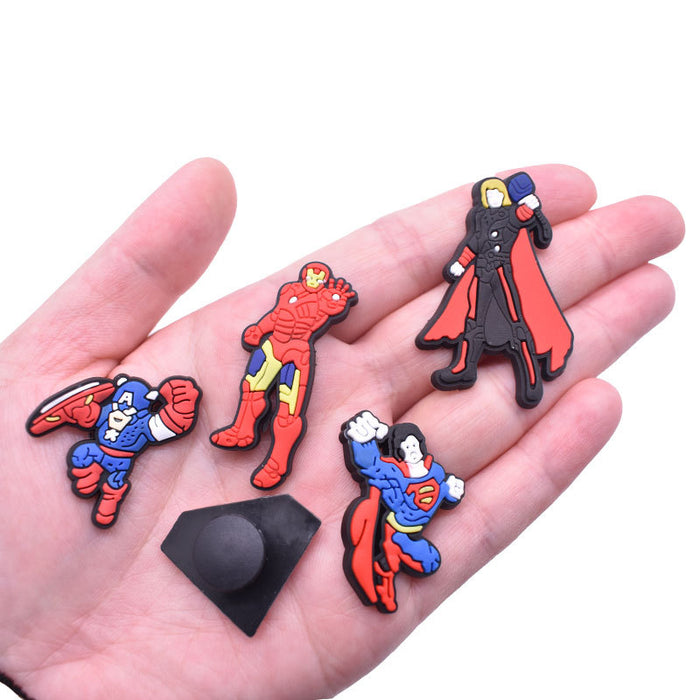 Wholesale Random 100pcs Cartoon Cute PVC DIY Accessories Croc Charms (M) JDC-CCS-RYY018