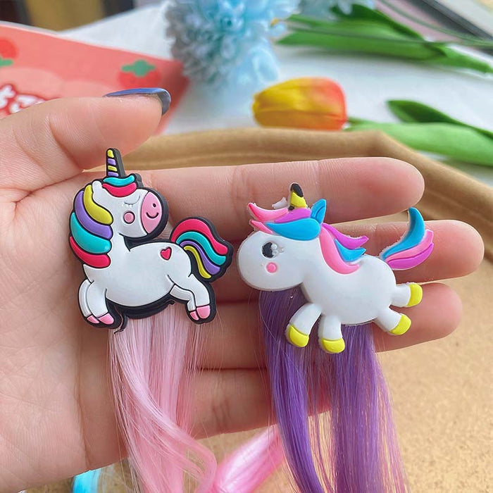 Wholesale Chemical Fiber Cartoon Children Color Wig Clips JDC-WS-MenX003