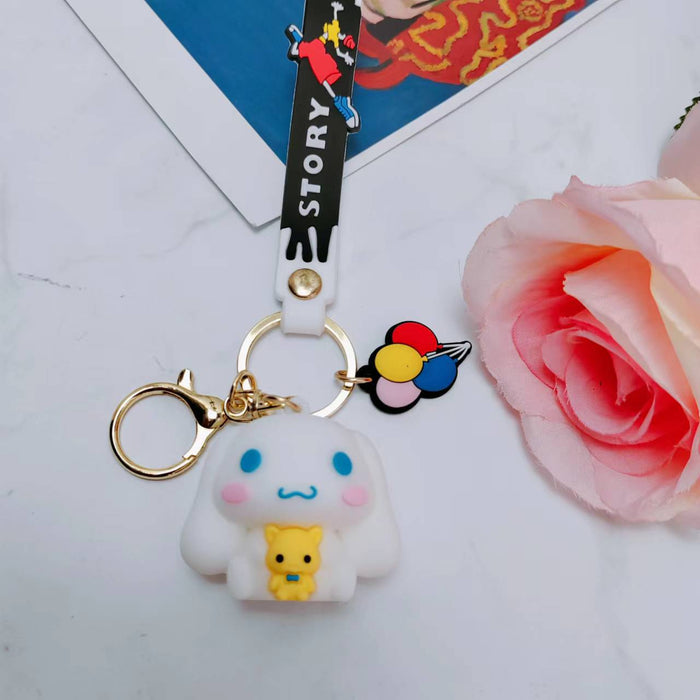 Wholesale keychain pvc cartoon cute bag accessories MOQ≥2 JDC-KC-HuaQ006