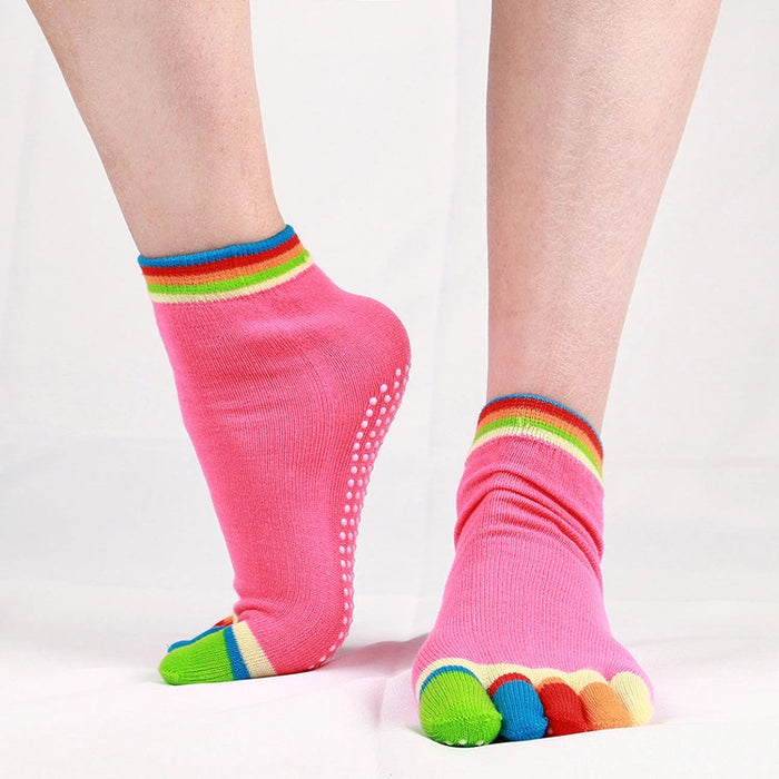 Wholesale Split Toe Yoga Socks Dispensing Breathable Sweat Socks JDC-SK-ZHeng002