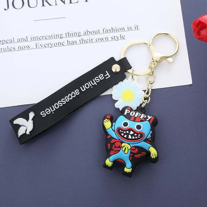 Wholesale pendant cartoon creative keychain small jewelry leather rope pendant MOQ≥2  JDC-KC-WuoS004