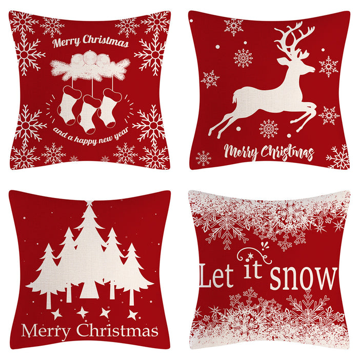 Wholesale Pillowcase Polyester Christmas Home Decor JDC-PW-Mengde001