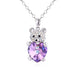 Jewelry WholesaleWholesale Cartoon Cute Full Diamond Holding Love Bear Pendant Amethyst Necklace JDC-NE-XunO052 Necklaces 循欧 %variant_option1% %variant_option2% %variant_option3%  Factory Price JoyasDeChina Joyas De China