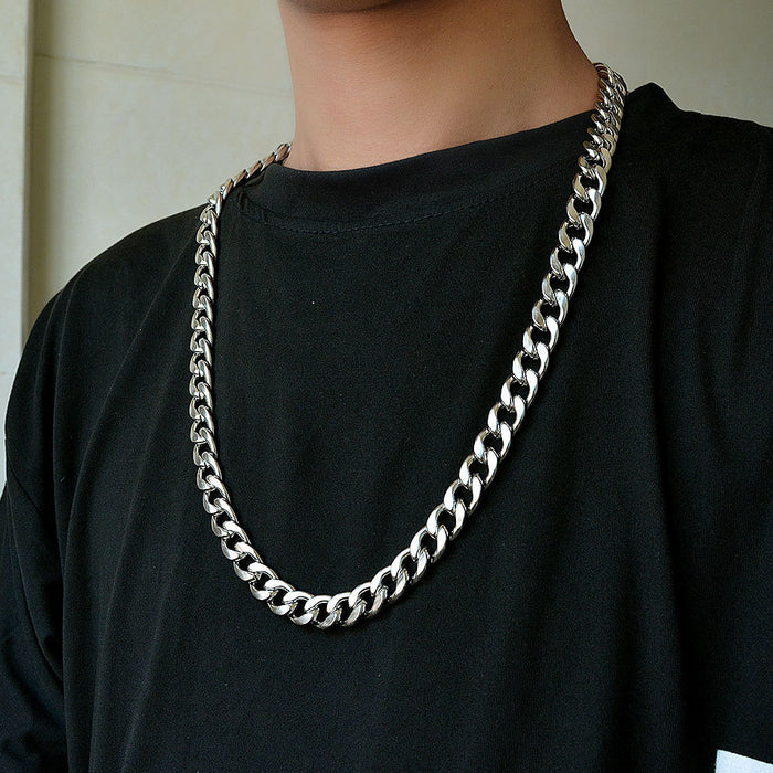 Wholesale Necklaces Titanium Men Hip Hop Punk MOQ≥2 JDC-NE-ZhongR002