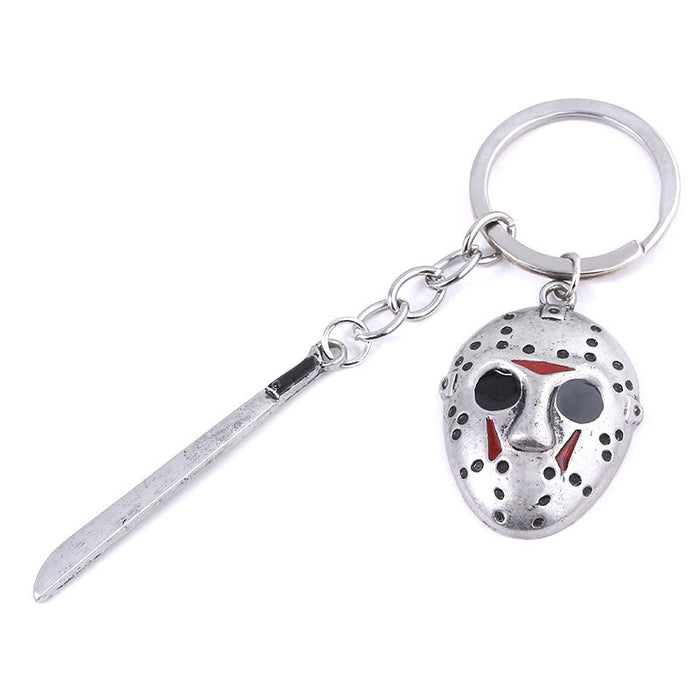 Wholesale black friday jason mask keychain JDC-KC-MM012