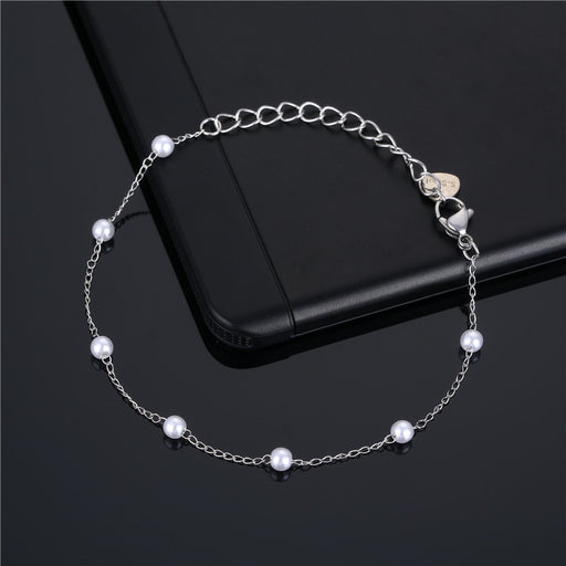 Jewelry WholesaleWholesale seven color drip pearl rhinestone bohemian stainless steel bracelet JDC-BT-Mingm002 Bracelet 敏萌 %variant_option1% %variant_option2% %variant_option3%  Factory Price JoyasDeChina Joyas De China