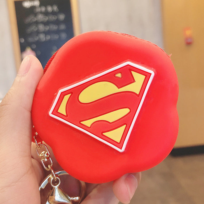 Wholesale cute coin purse keychain cartoon petal silicone JDC-KC-MeiZ021