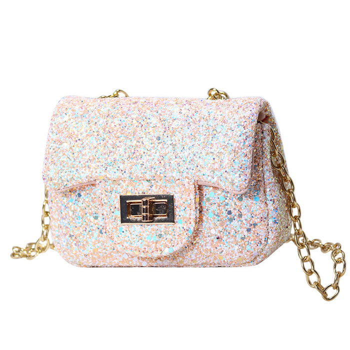 Wholesale princess glitter messenger bag baby small fragrance JDC-SD-Yixuan001