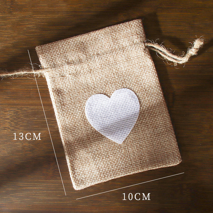 Wholesale Gift bag Cotton And Linen Bundle Pocket Love Bag  MOQ≥2 JDC-GB-QiaoC001