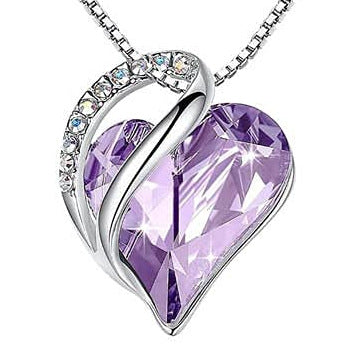 Wholesale Heart Shaped Geometric Birthstone Necklace JDC-NE-KaiS001