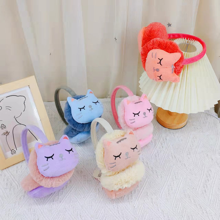 Wholesale Earmuff Plush Warm Winter Thick Cute Cartoon (M) MOQ≥3 JDC-EF-AiMan005