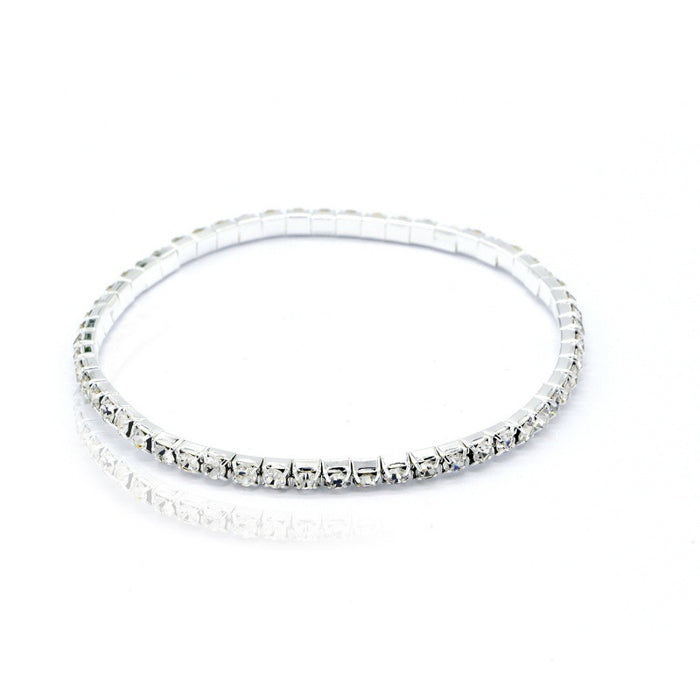 Wholesale full diamond anklet super shiny elastic MOQ≥2 JDC-AS-RuiP001