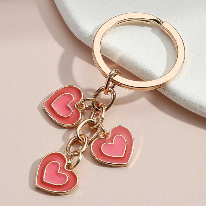 Wholesale Alloy Heart Shaped Keychain Hanging JDC-KC-XHuai001