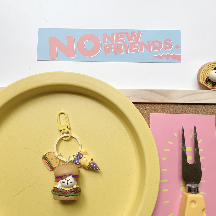 Wholesale Cartoon Food Toy Simulation Bread Resin Keychain MOQ≥2 JDC-KC-ShuoK001