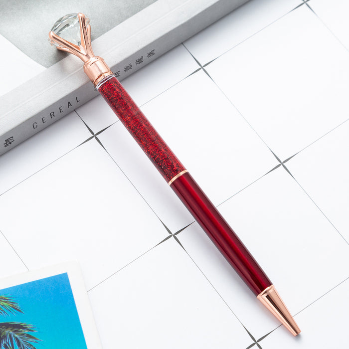 Wholesale Diamond Quicksand Metal Ballpoint Pen MOQ≥2 JDC-BP-Huah064