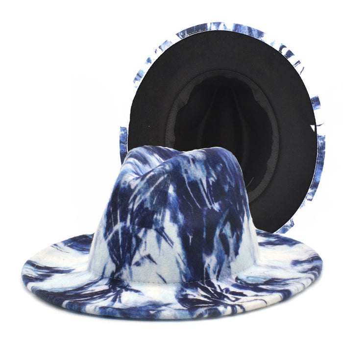 Wholesale digital printing woolen hat women's top hat MOQ≥2 JDC-FH-ShunMa001