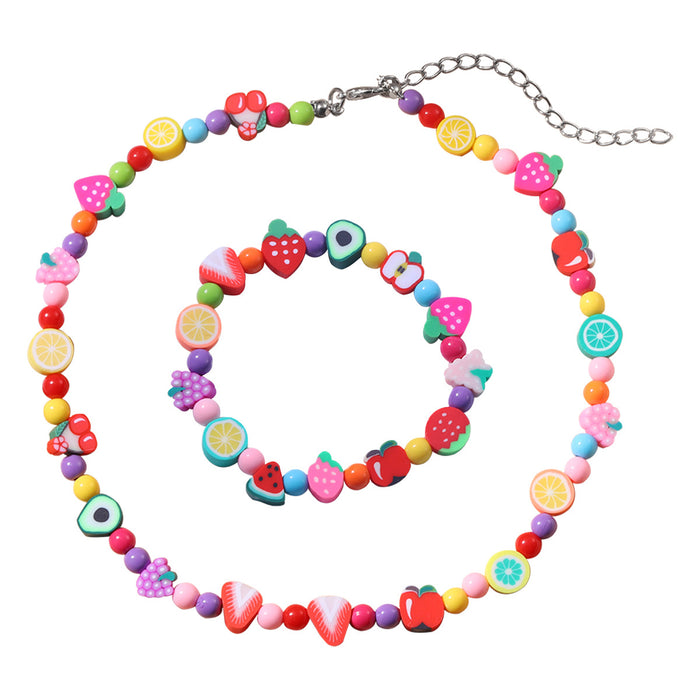 Wholesale Hand Beaded Colorful Rice Beads Mix and Match Necklace Bracelet Set JDC-BT-SYu005