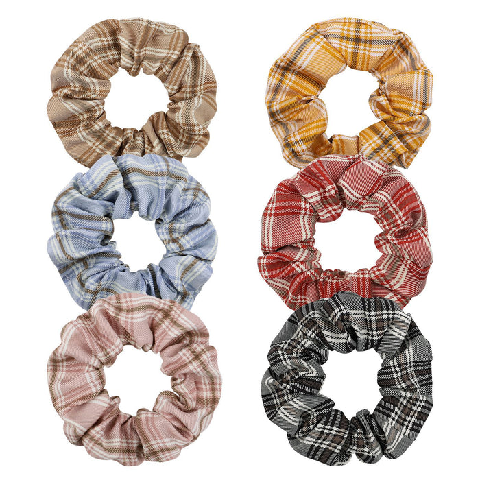 Jewelry WholesaleWholesale multi-color lattice large intestinal ring hair rope JDC-HS-YL059 Hair Scrunchies 雅伦 %variant_option1% %variant_option2% %variant_option3%  Factory Price JoyasDeChina Joyas De China