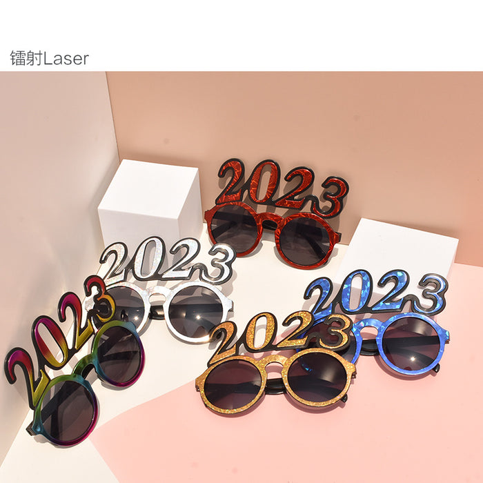 Wholesale Sunglasses PC 2023 Digital Glasses Modeling New Year's Eve Celebration Party 10 pcs JDC-SG-SFY001