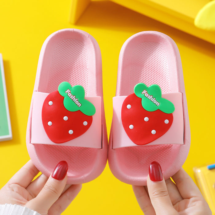 Jewelry WholesaleWholesale Kids Avocado Strawberry Plastic Slippers JDC-SP-ZMa001 Slippers 走马 %variant_option1% %variant_option2% %variant_option3%  Factory Price JoyasDeChina Joyas De China