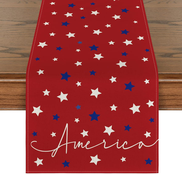 Wholesale 4th of July Independence Day Linen Dinner Table Coaster MOQ≥2 JDC-TC-OuH002