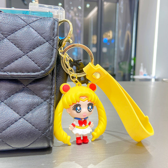 Wholesale Keychains For Backpacks Sailor Moon Cartoon Key Chain Couple Bag Ornament MOQ≥2 JDC-KC-YDao028