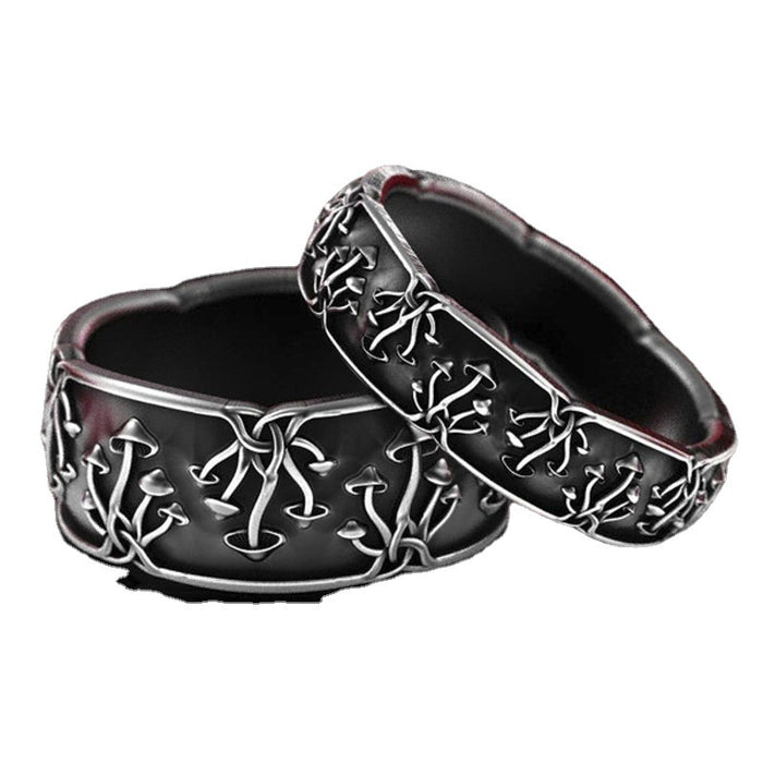 Wholesale Rings Alloy Dark Forest Mushroom JDC-RS-ChenR98