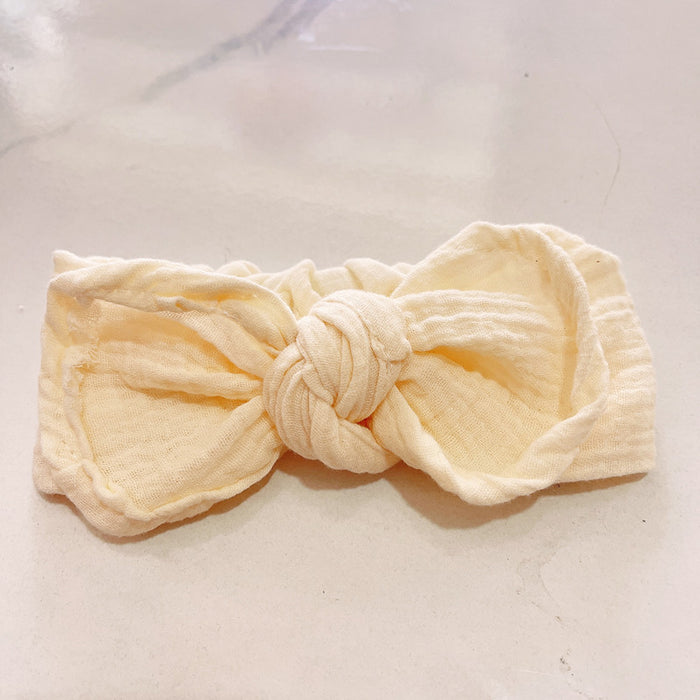 Wholesale Headband Gauze Kids Knotted Stretch Big Butterfly JDC-HD-DanN003