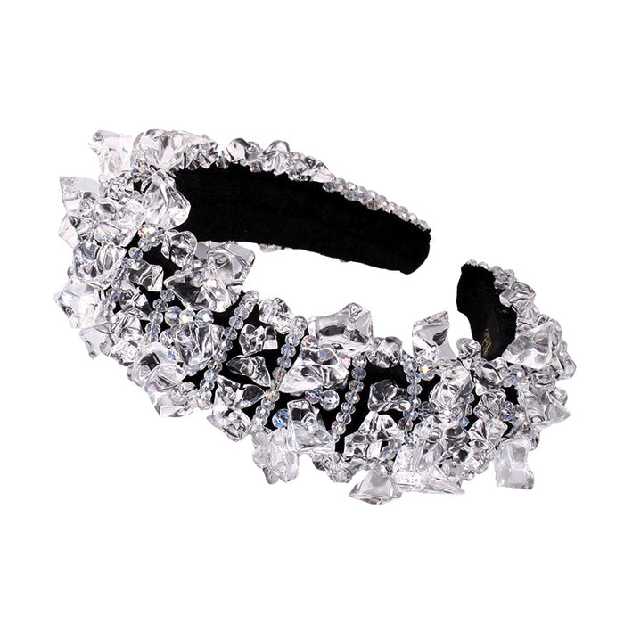 Wholesale ice cube headband hair accessories headwear JDC-HD-ZXI002