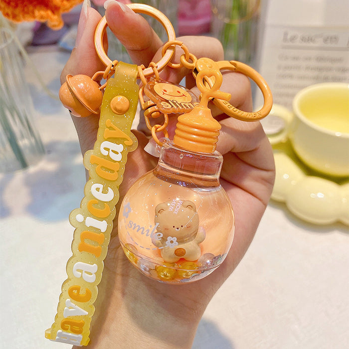 Wholesale cure animal series small light bulb into oil floating doll cartoon pendant MOQ≥4 JDC-KC-NGe002