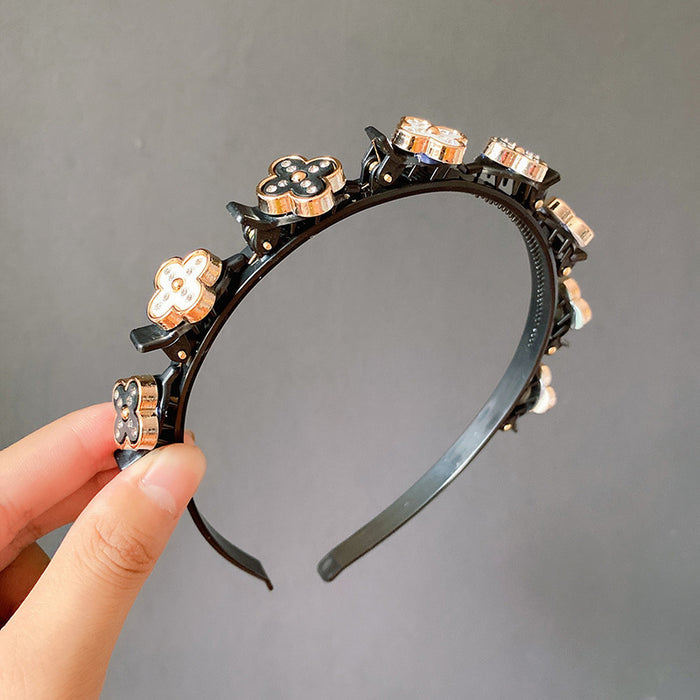 Jewelry WholesaleWholesale Pearl Rhinestone Hair Band JDC-HD-XinR003 Headband 新柔 %variant_option1% %variant_option2% %variant_option3%  Factory Price JoyasDeChina Joyas De China