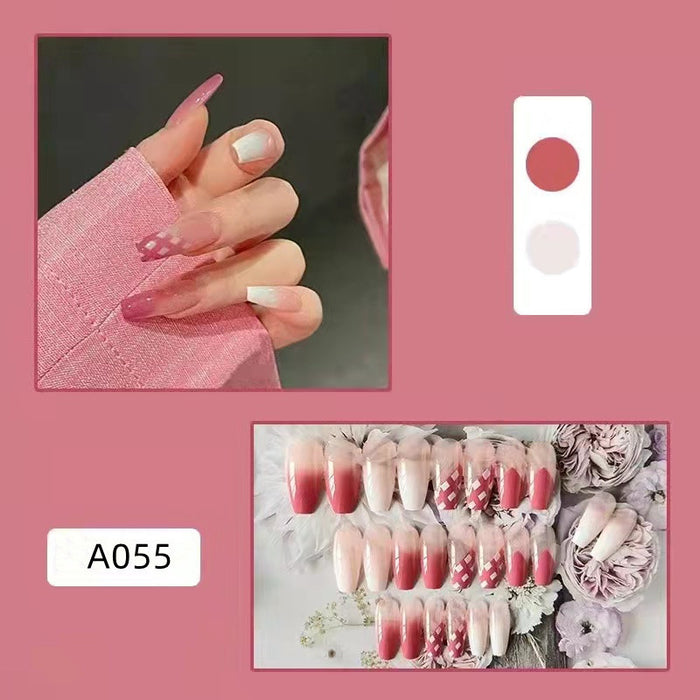 Wholesale Detachable Nail Stickers 24 Pieces/Box JDC-NS-HFan001