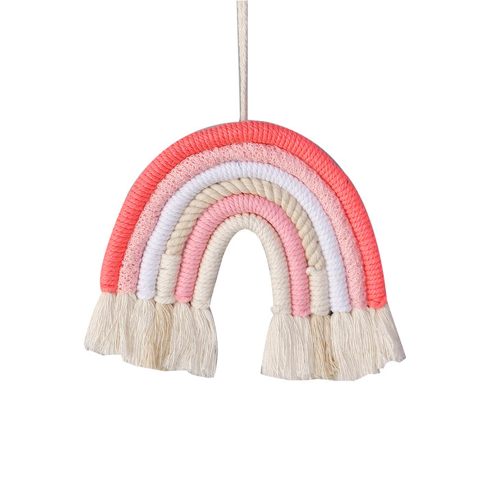 Wholesale INS rainbow pendant children's room decoration braided tassel JDC-DC-RXin009