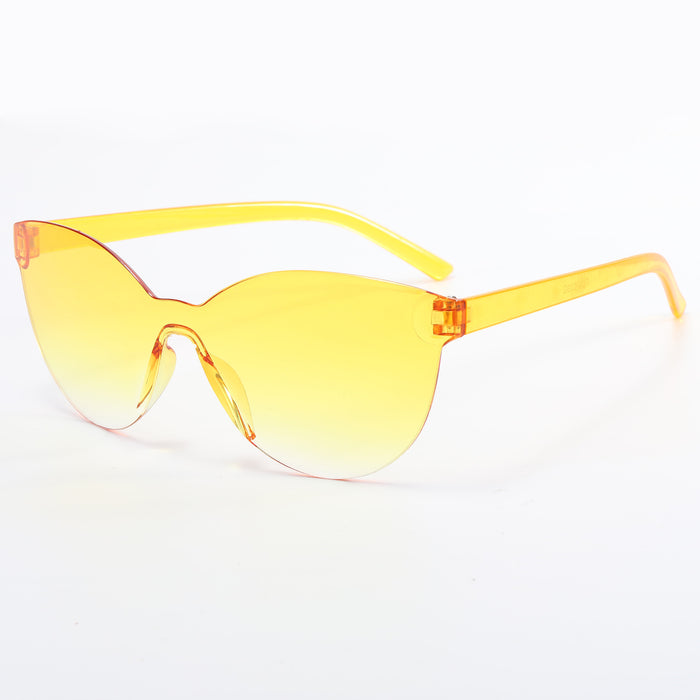 Wholesale Frameless Candy Color PC Lens Ladies Sunglasses JDC-SG-YuH006