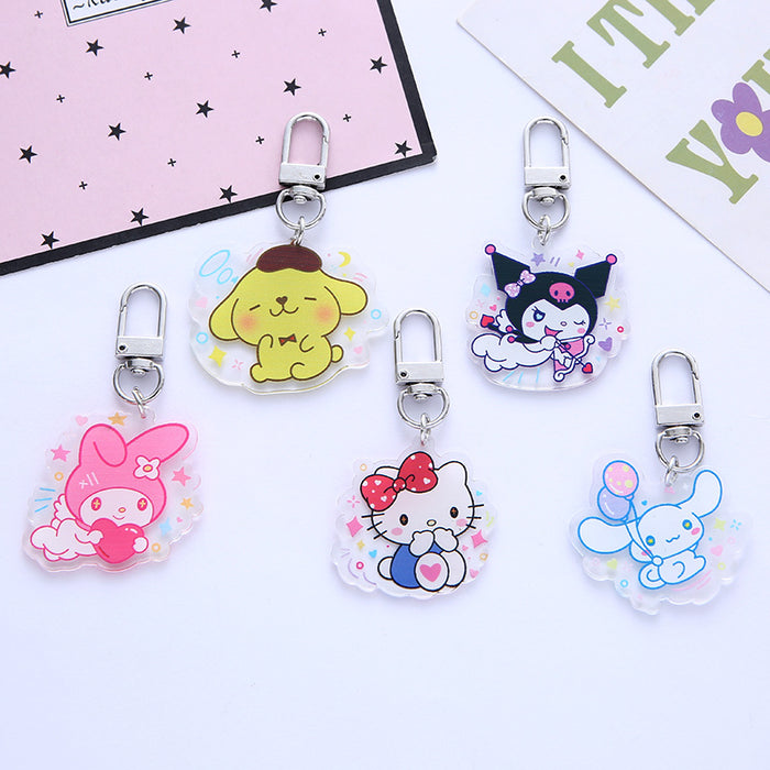 Wholesale Keychain Acrylic Cartoon Cute Double Sided Transparent MOQ≥2 (S) JDC-KC-ARui007