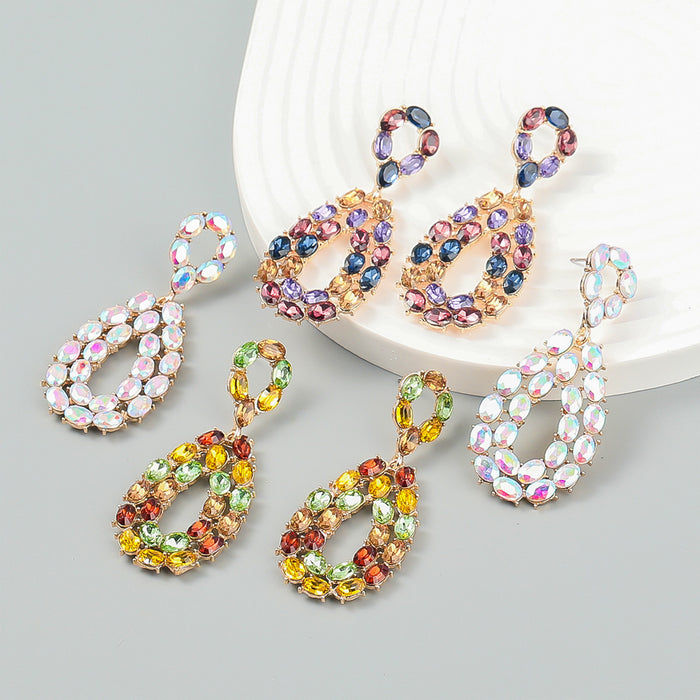 Jewelry WholesaleWholesale Rhinestone Alloy Earrings JDC-ES-JL945 Earrings 氿乐 %variant_option1% %variant_option2% %variant_option3%  Factory Price JoyasDeChina Joyas De China