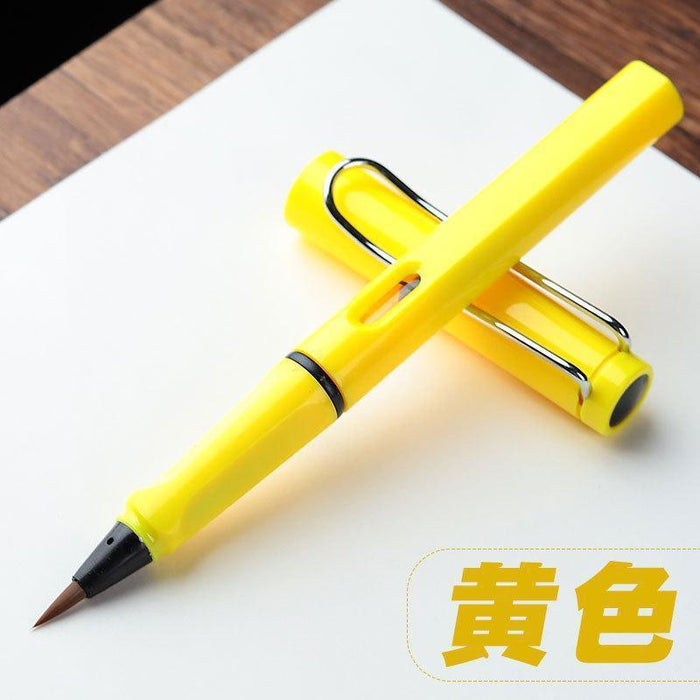 Wholesale Portable Ink Sac Plastic Nylon Hair Brush Pen JDC-PEN-Yongx006