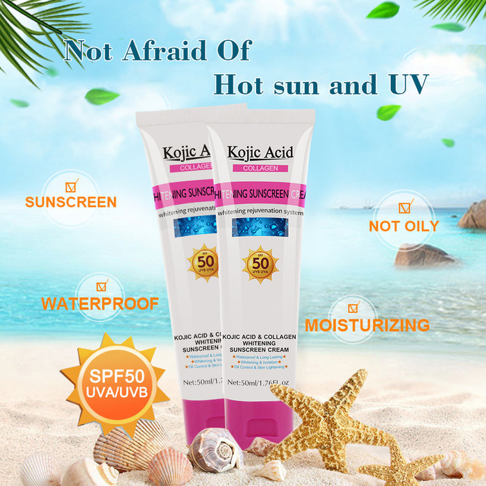 Jewelry WholesaleWholesale kojic acid UV protection moisturizing brightening 50g sunscreen JDC-SC-LFB001 Sunscreen 丽肤宝 %variant_option1% %variant_option2% %variant_option3%  Factory Price JoyasDeChina Joyas De China