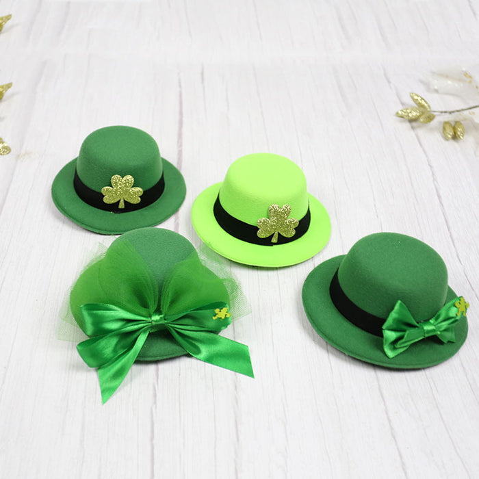 Jewelry WholesaleWholesale PET Pulp Shamrock Green Hat Topper JDC-FH-Mais001 Fashionhat 麦穗 %variant_option1% %variant_option2% %variant_option3%  Factory Price JoyasDeChina Joyas De China