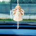 Jewelry WholesaleWholesale Cotton Rope Wood Beads Weaving Handmade Angel Car Ornament MOQ≥2 JDC-DC-JM002 Dreamcatcher 杰米 %variant_option1% %variant_option2% %variant_option3%  Factory Price JoyasDeChina Joyas De China