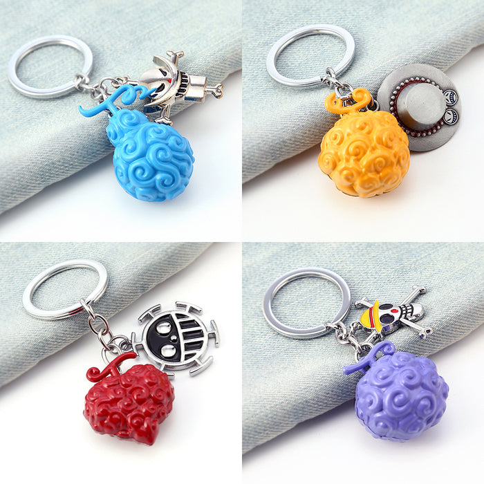 Wholesale metal Devil Fruit Keychain cute and cool （M) JDC-KC-DIJ001